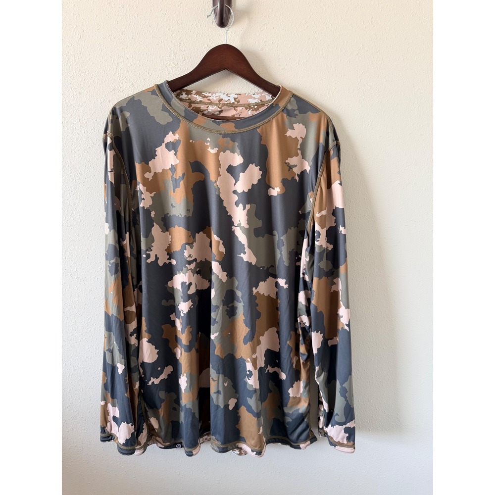 Reversible Camo Performance Shirt Hunting Base Layer Tactical Outdoor LongSleeve